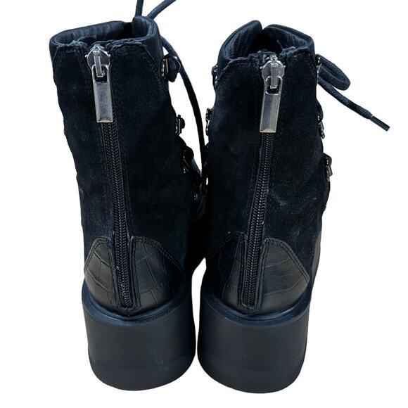 Free People Black Platform Ankle Boots - Picture 3 of 9